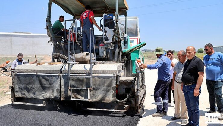 Yüreğir’de 45 Derecede Sıcakta Asfalt Çalışması