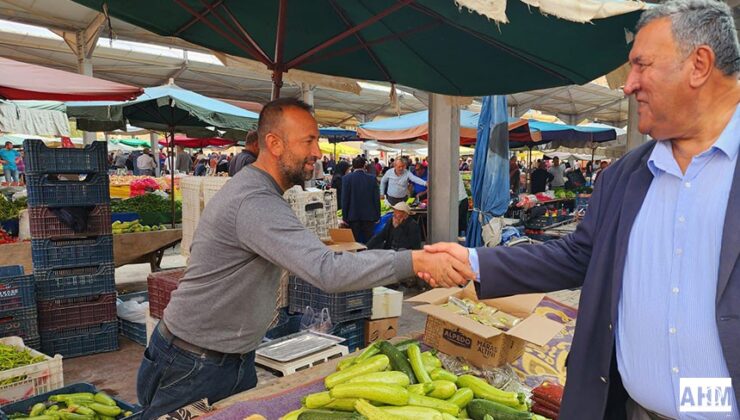 CHP’li Fethi Gürer, Pazarda Vatandaşların Sorunlarını Dinledi